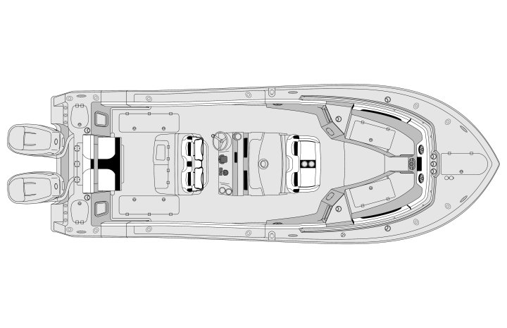Overhead Image of Tidewater Boats 2025 CC