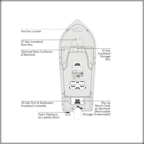 Overhead Image of Tidewater Boats 2027 CB